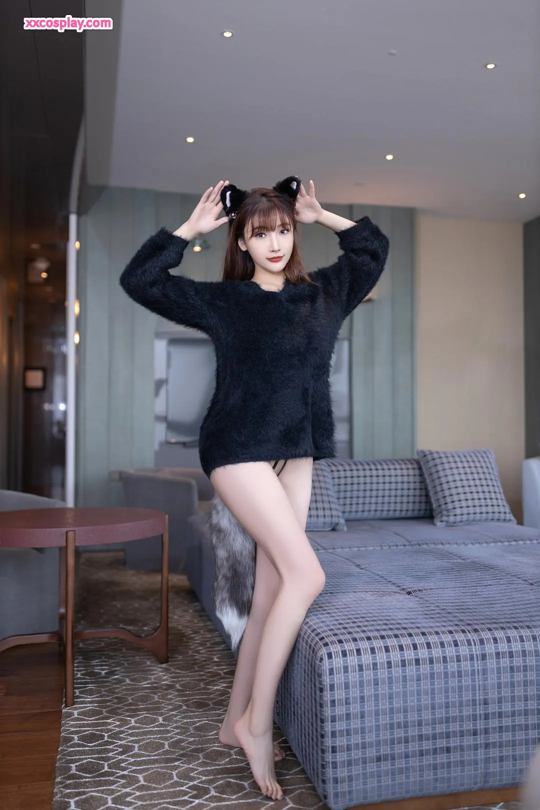 Lu Xuanxuan & An Ran: Seductive Black Stockings Catgirl